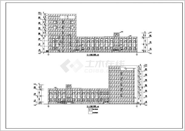 某六层框架结构博物馆建筑图纸-图二