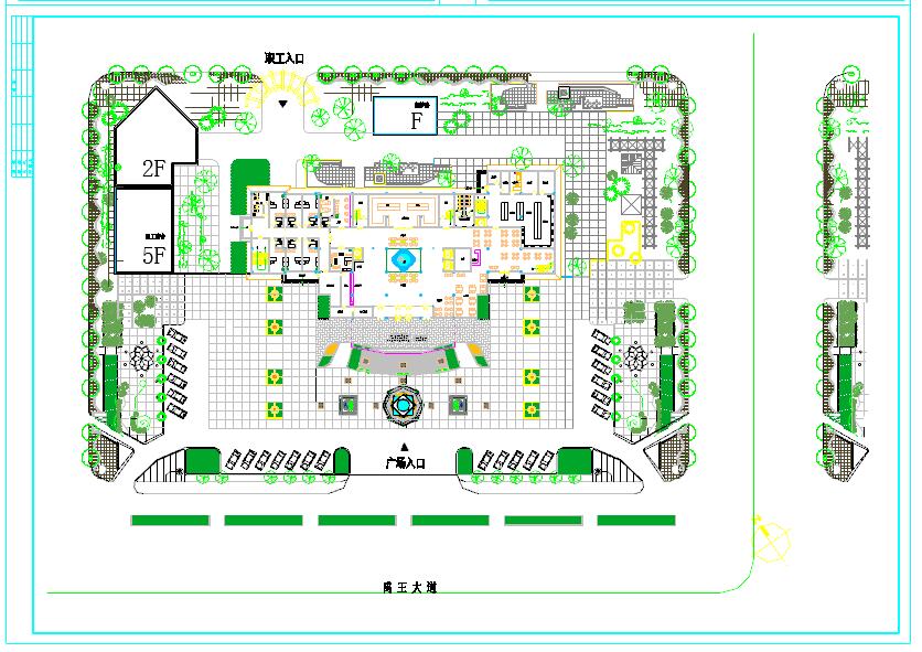 十层酒店设计建筑设计cad施工图（含总平面布置图）