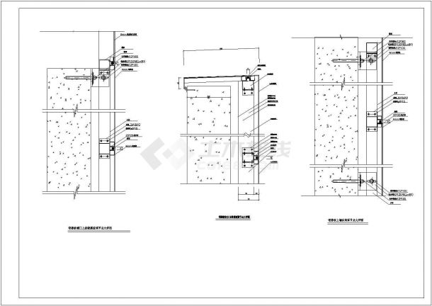 [节点详图]明框幕墙节点cad详图-图二