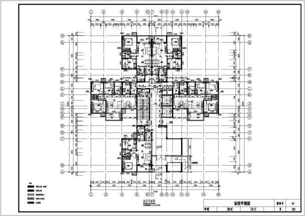 27层装配式高层住宅建筑施工面图-图一