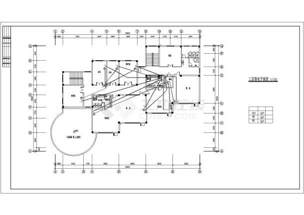 幼儿园电气设计cad平面图，共11张-图二