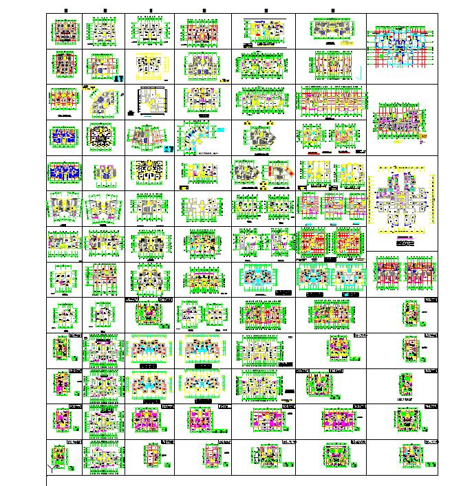 最齐全最实用的户型图大全cad图纸下载