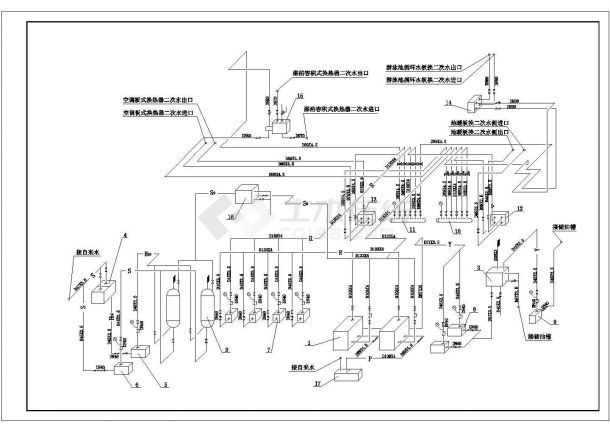 CWNS燃油锅炉供油系统锅炉房设计图纸-图二