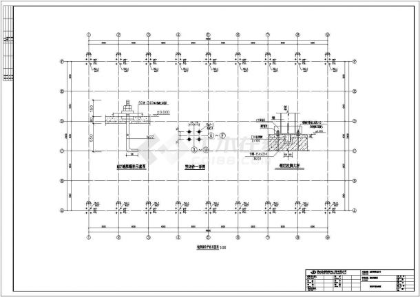 大跨度门式框架结构厂房钢结构料棚施工图-图二