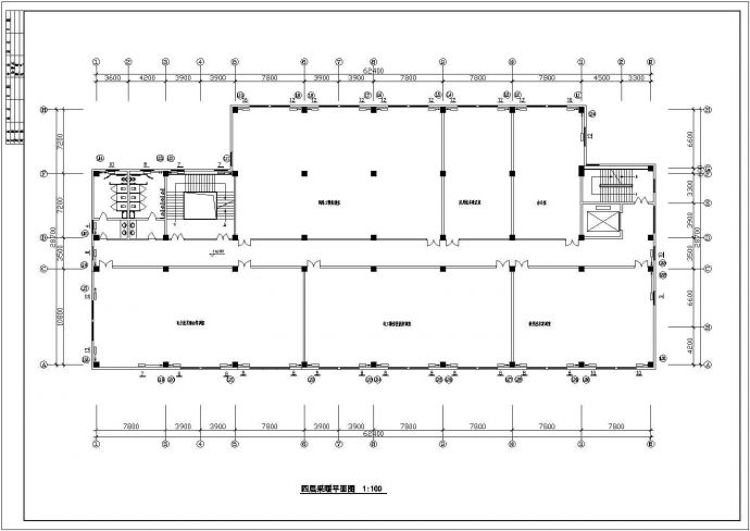 某实训基地实验楼采暖施工设计图cad_图1