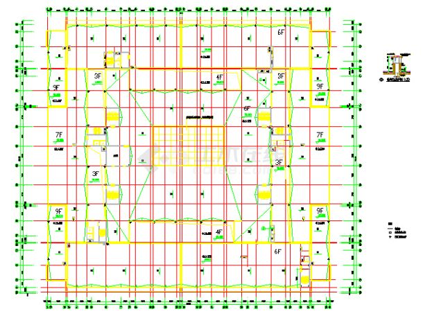 最新的大型超市设计全套建筑cad施工图（标注齐全）-图二