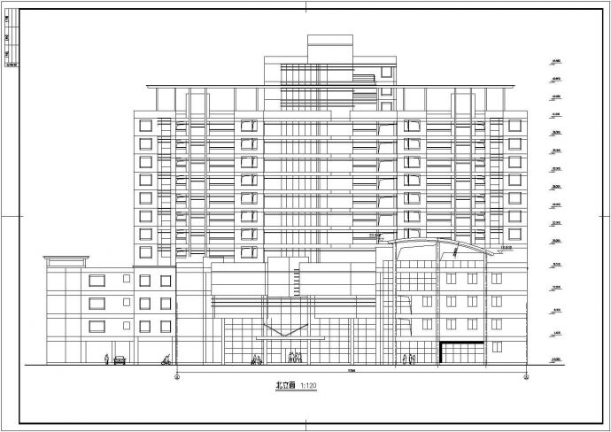 某市区高层住宅楼建筑设计施工图（全套）_图1