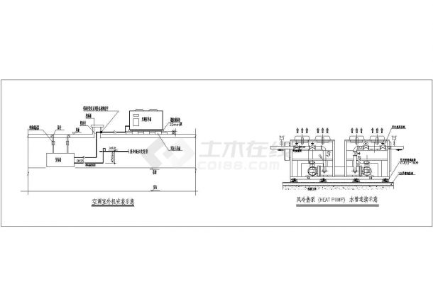 暖通设备安装大样图-图一