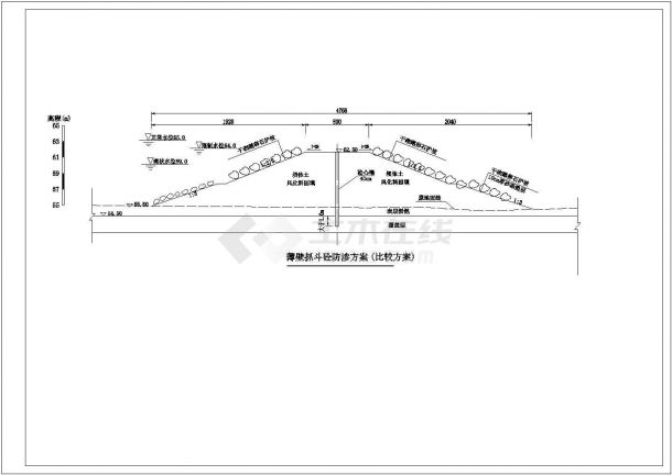 水库大坝防渗加固工程施工方案（2014年含CAD图）-图一