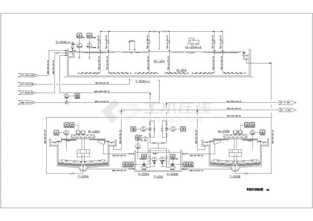 PTA污水处理详细流程图，共7张-图二
