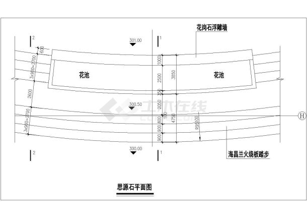 园林图块之5种假山叠石CAD图纸汇总-图二