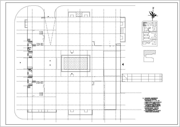 某十层生物科技产业园区7号楼 建筑施工图（一层建筑面积3395平方米）_图1