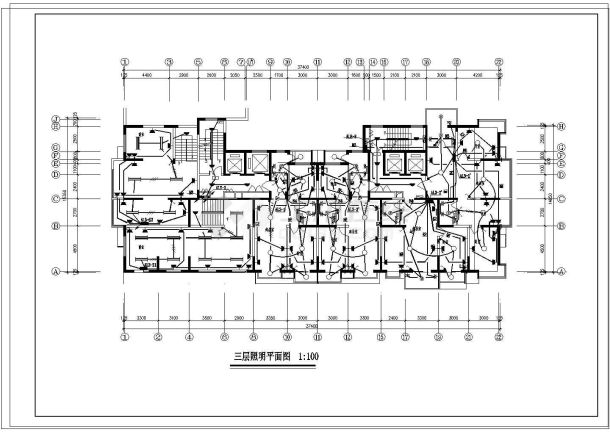 某居民区高层住宅楼电气设计施工图-图二