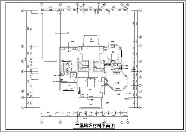 某地374平二层别墅建筑设计图纸-图二