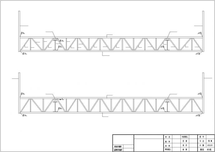 物流园钢结构大门结构设计cad施工图_图1