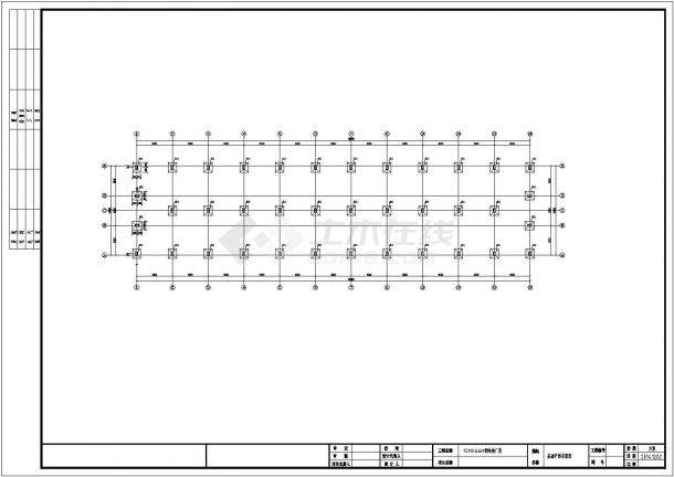 15米跨钢结构带夹层厂房方案设计cad图-图一