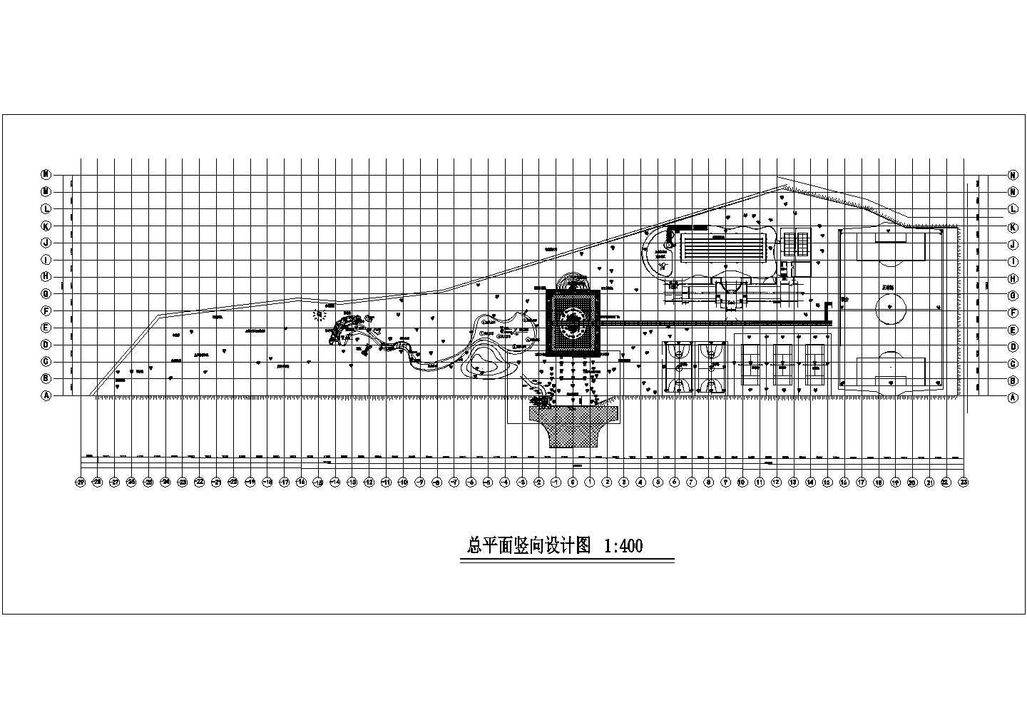 深圳休闲景区观光电梯走廊及平台结构施工cad平面方案图
