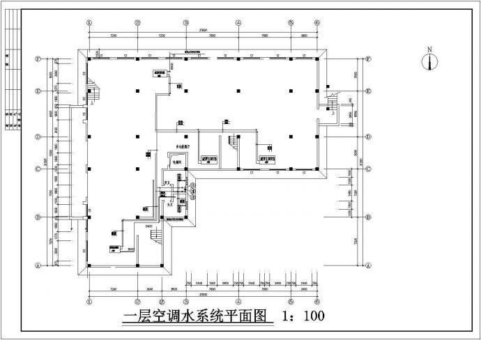 酒店中央空调系统设计施工图cad图纸_图1