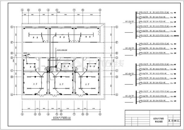 某住宅楼工程电气设计施工图（9张）-图二