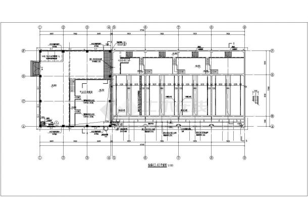 5万吨水厂V型滤池建筑图（根据最新工艺设计）-图二