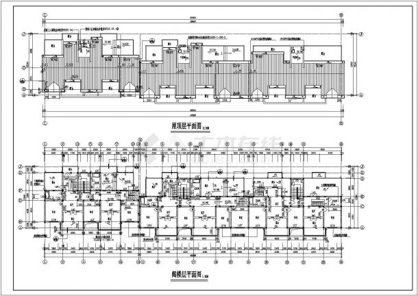【扬州】某小高层三个单元一梯两户住宅楼建筑cad施工图（含总平面图）-图二