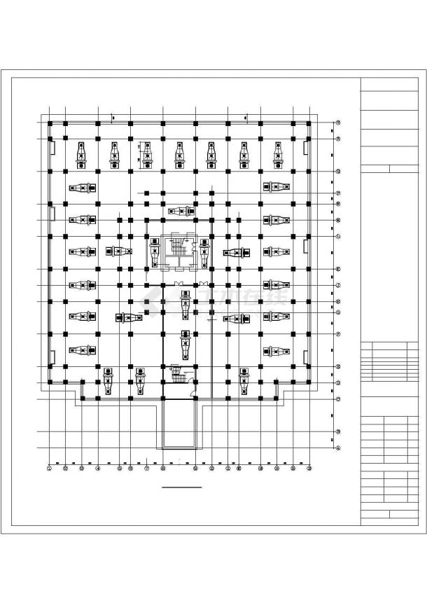 【北京】大空间办公楼中央空调系统设计图纸-图一