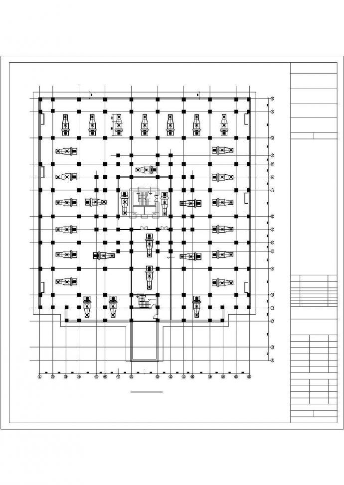 【北京】大空间办公楼中央空调系统设计图纸_图1