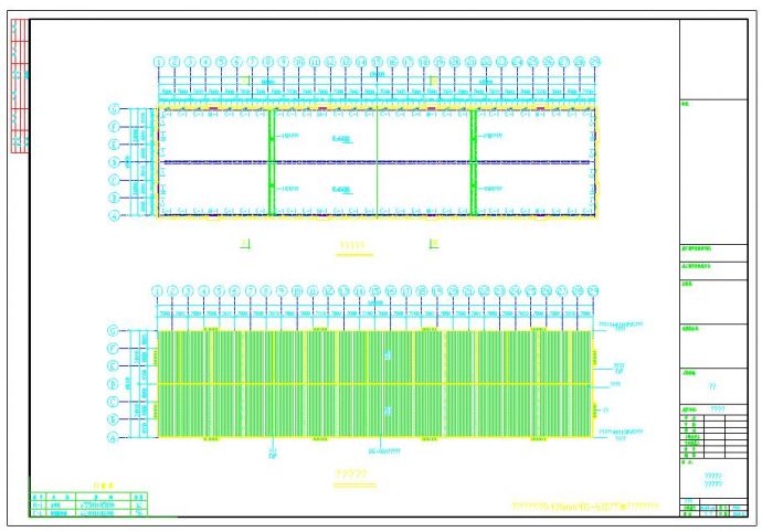 48米跨轻型门式钢屋架结构贸易公司厂房结构设计cad施工图_图1