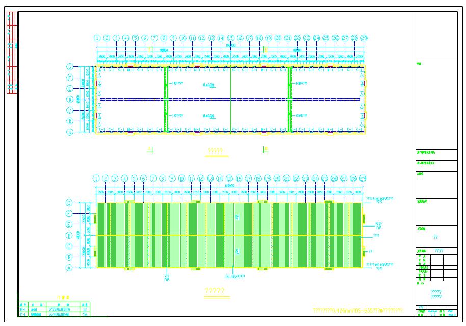 48米跨轻型门式钢屋架结构贸易公司厂房结构设计cad施工图