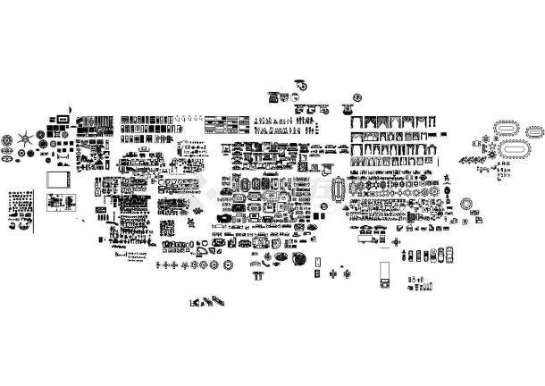 家具景观CAD图块图库-图一