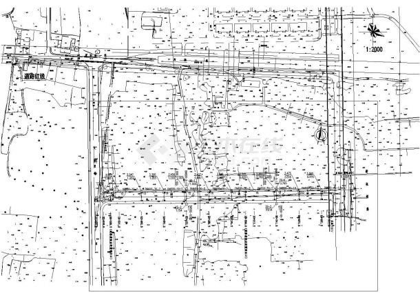 某工业园区风轮大道新建工程--排水图-图一
