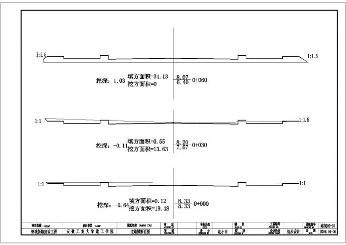 路线全长1711米红线宽度为30米城市次干道标准设计（含土方量计算表、CAD图纸25张）_图1