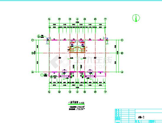 中式风格700平方米三层别墅设计全套建筑cad施工图-图一