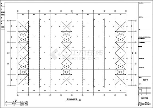 单层门式刚架结构厂房结构设计cad施工图-图二
