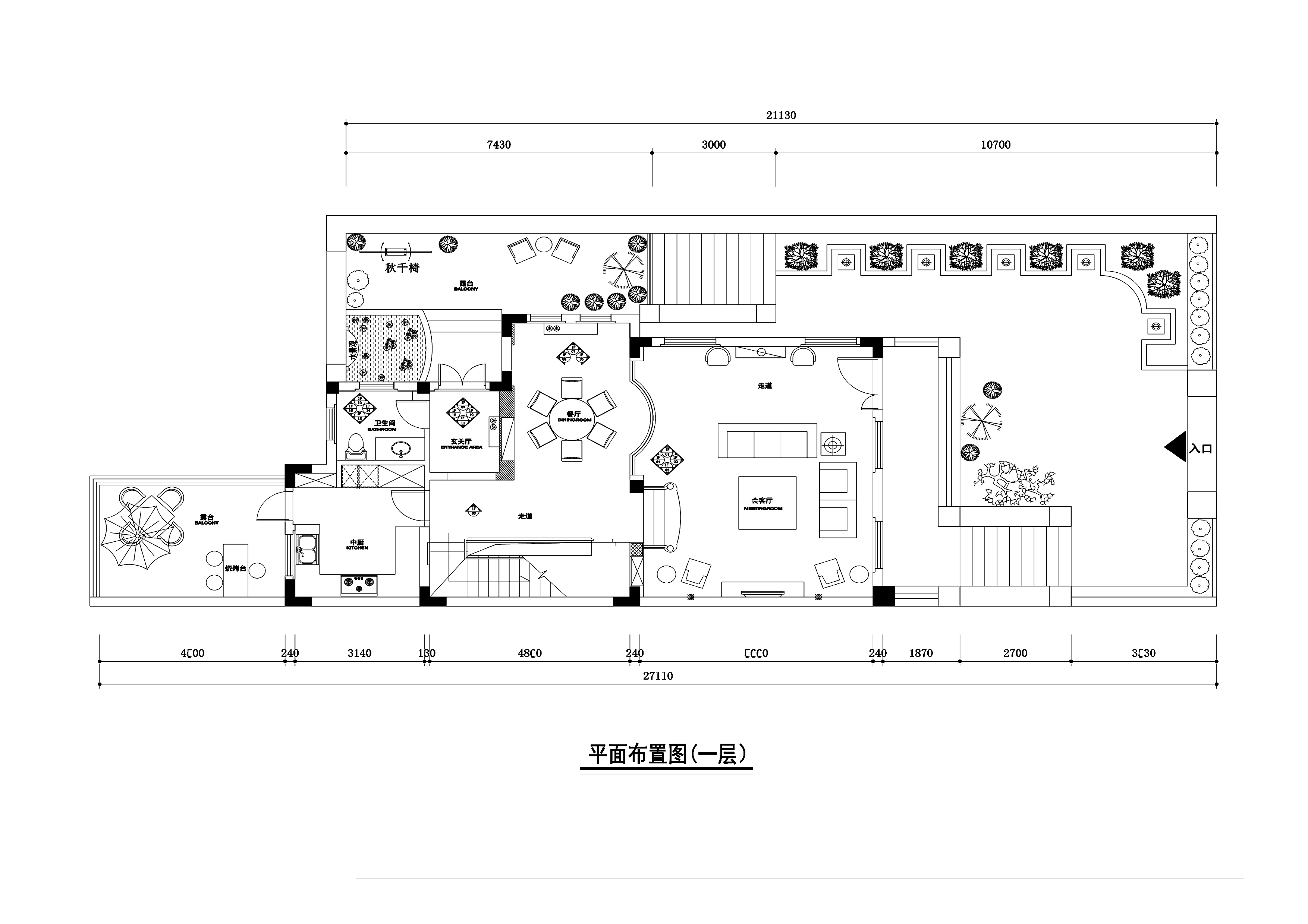 【苏州】美式混搭400平方米三层联体别墅含地下室装修施工图（附效果图）