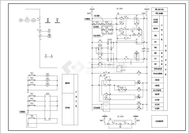 SPAJ140C-某地区标准电气原理图-图一