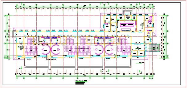5套三层幼儿园建筑施工CAD图纸-图二