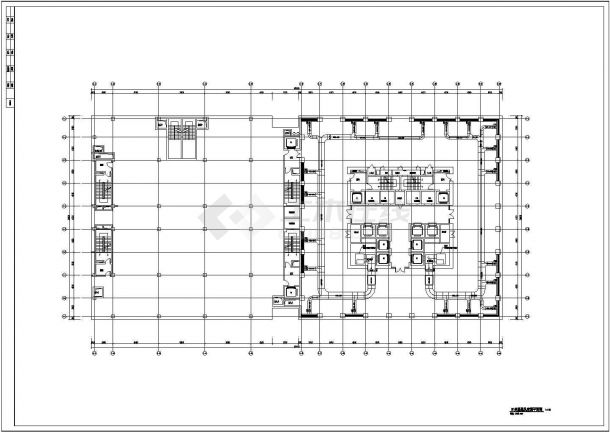 4套超高层办公楼暖通施工CAD图纸-图二