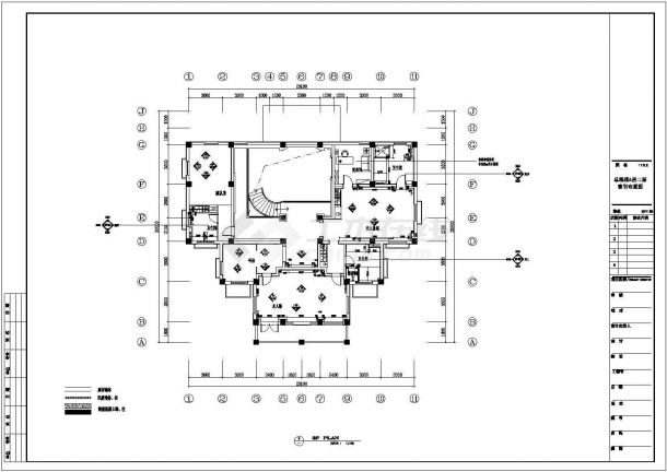 【河南】风景旅游区简欧高档两层别墅CAD装修设计施工图-图二