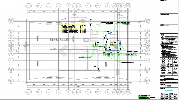 某地给排水特类所后勤保障楼最终版CAD图纸-图一