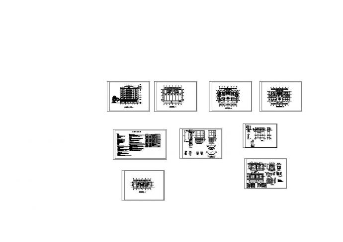 小型六层框架结构住宅楼施工图（含设计说明）_图1