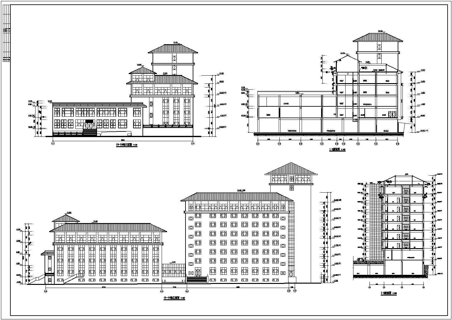 酒店全套（梁筏）建筑设计图纸