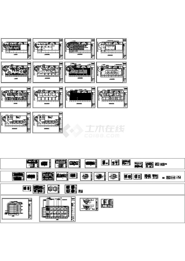 东方威尼斯咖啡厅装修设计CAD施工图纸-图一