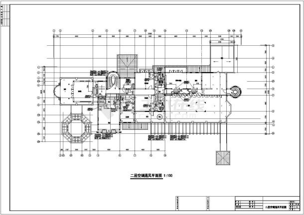 【上海】某别墅地源热泵系统设计cad施工图-图一