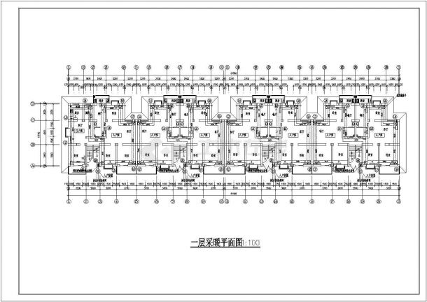【西安】某小高层住宅楼室内采暖设计cad施工图-图二