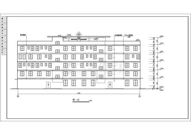 某五层框架结构医院综合楼建筑图纸-图二