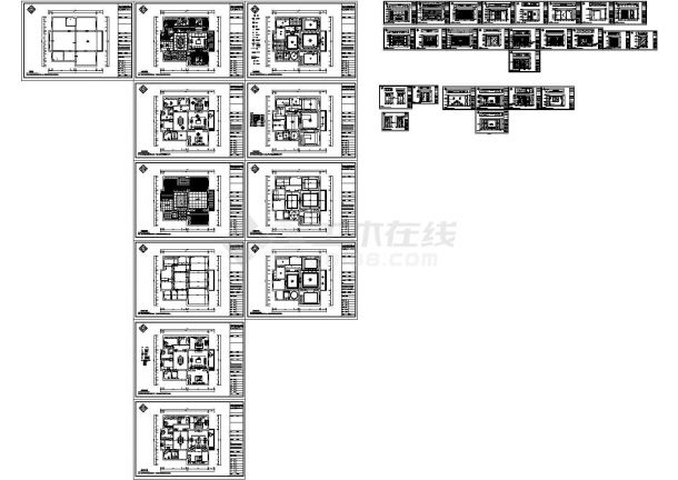 某装饰公司室内设计CAD施工图纸-图一