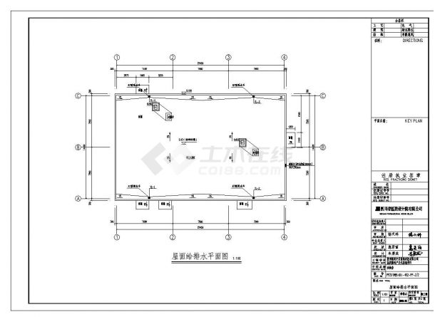 贵州联科中贝动物房排水施工CAD设计图-图一