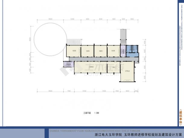 [方案][浙江]某电大教师进修学校规划及建筑设计方案-图二