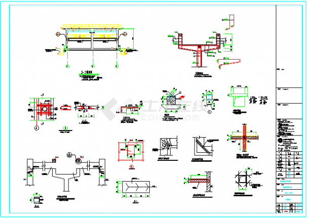 某地工业园供水工程反应沉定池结构设计图-图二